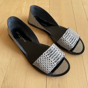 Saint & Libertine Women’s Snake Print Leather Sandals